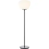 Brilliant Golvlampa Kaizen, Vitt / opal, Vardagsrum / matsal, Metall, Golvlampa