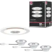 Paulmann 92907 Whirl LED-inbyggnadsbelysning Set 3 st LED LED fast installerad 4.9 W Aluminium (borstad), Satin
