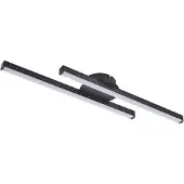 LINDBY LED taklampa Aurendor , Svart, Vardagsrum / matsal, Aluminium / grå / zink, Modern, LED-taklampa