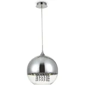 Maytoni Hänglampa Fermi, dimbar, Förkromad / silver, Vardagsrum / matsal, Glas, Modern, Pendellampa