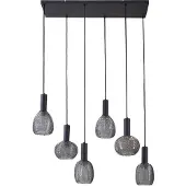 LINDBY Taklampa , Tolli, dimbara, Grå, Vardagsrum, Glas, Modern
