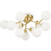 Maytoni Taklampa Dallas, dimbar, Mässing / guld, Vardagsrum / matsal, Metall, Taklampa