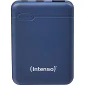Intenso Powerbank XS5000 - Power bank - 5000 mAh - 2.1 A - 2 utdatakontakter (USB, USB-C) - på kabel: USB-C - blå