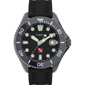 Timex Deep Water Automatisk Herrklocka - Svart (Ø 44 mm)