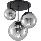 LINDBY Taklampa Teeja , dimbar, Svart, Vardagsrum / matsal, Glas, Modern, Taklampa