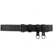 Edvardson Läderbälte Dubbeldorn 50mm med Dangler (Färg: Brun, Längd: 105 cm)