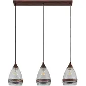 LINDBY Taklampa , Millina, dimbara, Brun / rost, Kök, Glas, Antik