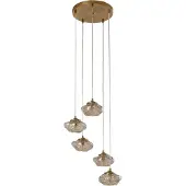 LINDBY Glas pendellampa Piatra , dimbar, Creme / bärnsten, Vardagsrum / matsal, Glas, Modern, Pendellampa