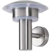 LINDBY LED utomhus vägglampa LILLIE , Aluminium / grå / zink, Rostfritt stål, Modern, LED-vägglampa utomhus