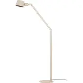LUCANDE Golvlampa Silka , Creme / bärnsten, Arbetsrum / kontor, Metall, Modern, Golvlampa