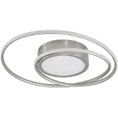LINDBY LED taklampa Bovia , dimbar, Aluminium / grå / zink, Vardagsrum / matsal, Aluminium / grå / zink, Modern, LED-taklampa