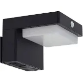 LINDBY Utomhusbelysning , Eleazar, Svart, Balkong, Aluminium, Modern