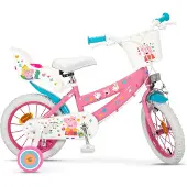 Toimsa Barncykel 14 Peppa Pig rosa med stödhjul TOI1495 (TOI1495)