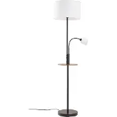 LINDBY Golvlampa , Aovan, Svart, Vardagsrum, Metall, Modern