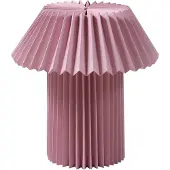 LINDBY Bordslampa , Magali, Rosa / ljusröd, Vardagsrum, Papper / papp