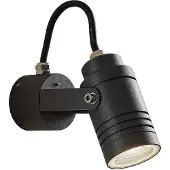 LUCANDE väggspotlight för utomhusbruk Galina, grå, aluminium, 11,2 cm hög Galina , dimbar, Aluminium / grå / zink, Aluminium / grå / zink, Modern, Utomhuslampa