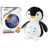 Leantoys mjuk penguin-mjukis med sänkeljus/ljud, natt- och dagläge