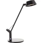 Brilliant LED skrivbordslampa Kaila, dimbar, Svart, Arbetsrum / kontor, Syntetmaterial, Modern, LED-bordslampa