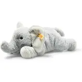 Steiff Soft Cuddly Friends Elna Elephant, ljusgrå