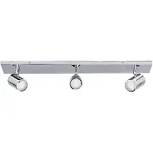 LINDBY Spotlight tak DEJAN , dimbar, Förkromad / silver, Badrum, Metall, Modern, Taklampa