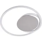 LUCANDE LED taklampa Valenora , dimbar, Vitt / opal, Vardagsrum / matsal, Syntetmaterial, Modern, LED-taklampa