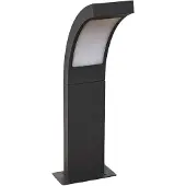 LUCANDE LED pollare Juvia , Svart, Aluminium / grå / zink, Modern, LED-utomhuslampa