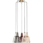 LINDBY Glas pendellampa Belarion , dimbar, Multifärgad, Vardagsrum / matsal, Glas, Vintage, Pendellampa