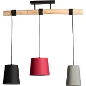 LINDBY Taklampa , Amilia, dimbara, Trä, Kök, Tyg / textil, Ung livsstil