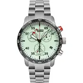 Zeppelin Eurofighter Typhoon Chronograph Beige Luminous Dial Quartz 7298M-5 7298M5 100M Herrklocka beige