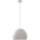 LUCANDE Pendellampa Lythara , Vitt / opal, Vardagsrum / matsal, Aluminium / grå / zink, Modern