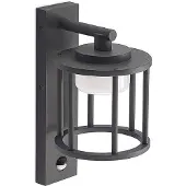 LUCANDE Utomhus vägglampa med rörelsesensor Berenike , dimbar, Aluminium / grå / zink, Aluminium / grå / zink, Modern