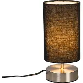 QAZQA Modern bordslampa svart med stål - Milo 2