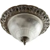 LINDBY Taklampa Anni , dimbar, Brun / mässing, Vardagsrum / matsal, Glas, Antik, Taklampa
