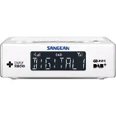 Sangean DCR-89+ Klockradio DAB+, FM AUX Vit