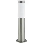 LINDBY sockellampa Statius, silver, stål, sensor, 45 cm Statius, Förkromad / silver, Rostfritt stål, Modern