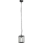 LUCANDE utomhushänglampa Ferda, 25 cm, antracit, IP44 Ferda , dimbar, Svart, Aluminium / grå / zink, Modern