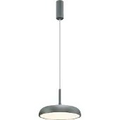 Maytoni Pendellampa Gerhard, Aluminium / grå / zink, Vardagsrum / matsal, Metall, Modern