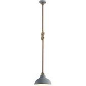 LINDBY Hänglampa Chaby , dimbar, Aluminium / grå / zink, Vardagsrum / matsal, Metall, Vintage, Pendellampa