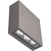 LUCANDE LED utomhus vägglampa Trixy , Svart, Aluminium / grå / zink, Modern, LED-vägglampa utomhus