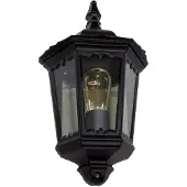 LINDBY Vägglampa utomhus LIEVA , Svart, Aluminium / grå / zink, Antik, Utomhusvägglampa