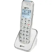 Geemarc Telecom AMPLIDECT 295 AD Trådlös seniortelefon Belyst display Vit