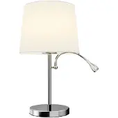LINDBY Bordslampa , Benjiro, Metallisk, Vardagsrum, Tyg / textil, Modern