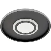 LINDBY LED taklampa Selian , dimbar, Svart, Vardagsrum / matsal, Metall, Modern, LED-taklampa