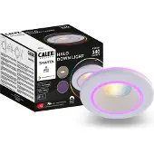 Circle Smart Halo downlight CCT RGB vit Halo, dimbar, Vitt / opal, Vardagsrum / matsal, Syntetmaterial, Modern, Smarta hem inbyggnadsspotlight