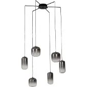 LUCANDE Taklampa , Avelina, Grå, Vardagsrum, Glas, Modern