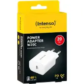 Intenso W20C USB-laddare 20 W 1x USB-C Vit Inomhus USB Power Delivery (USB-PD)