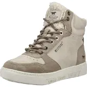 Mustang Stövlett med snörning 'Rhonda' beige / mörkbeige