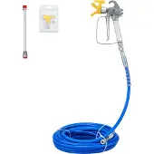 Vevor Airless färgsprayslangsats 50ft 1/4in svängled 3600psi med 517 spets
