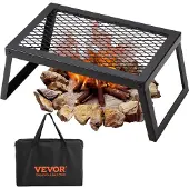 Vevor Hopfällbar lägereldsgrill Bärbar campingeldstad Stål Utomhus BBQ Picknick