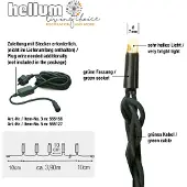 Hellum LED Ljussystem utbyggnadsslinga Ljusgirlang Varmvit